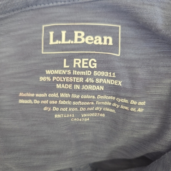 L.L. Bean Light Blue Tunic Top Size L - Picture 5 of 5